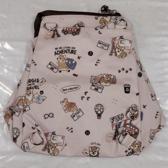 Waterproof Corgi Shoulder Crossbody Backpack Bag - Picture 10 of 14